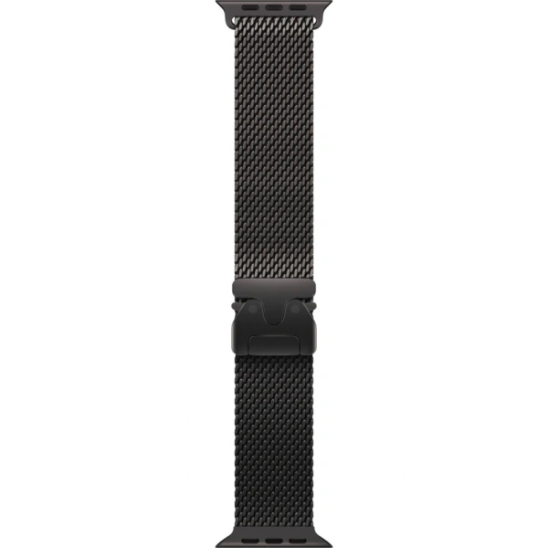 Часы Apple Watch Ultra 3 (2025), 49 мм, корпус из титана цвета «Black», ремешок Titanium Milanese Loop цвета «Black», чёрный