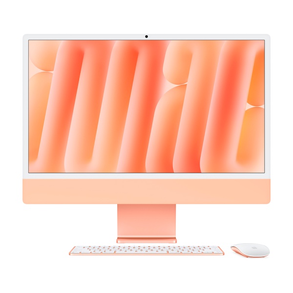 Моноблок Apple iMac 24" Retina 4,5K (M4, 8C CPU, 8C GPU, 16Gb, 256Gb SSD), оранжевый (Z1E8000J1)