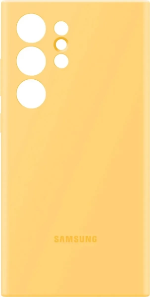 Чехол Samsung Silicon Case For Galaxy S24 Ultra, жёлтый
