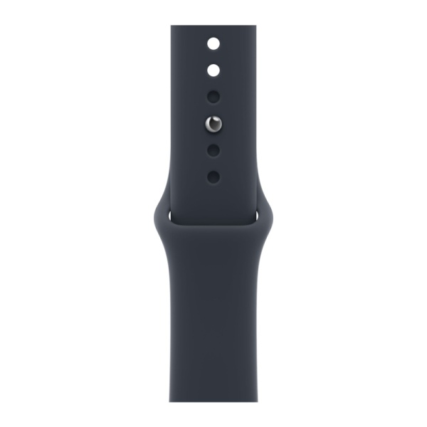Часы Apple Watch Series 12 (2026), 42 мм, корпус из алюминия цвета «Space Gray», ремешок Sport Band цвета «Navy Blue», тёмно-синий