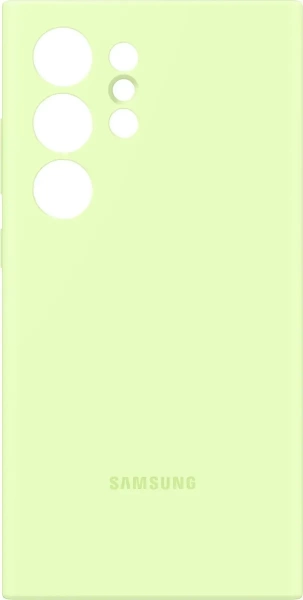 Чехол Samsung Silicon Case For Galaxy S24 Ultra, зелёный