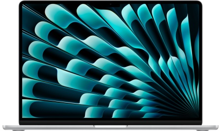 Ноутбук Apple MacBook Air 15" (M4, 10C CPU, 10C GPU, 24Gb, 512Gb SSD), серебристый (MC6J4)