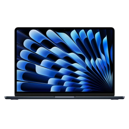 Ноутбук Apple MacBook Air 13" (M3, 8C CPU, 10C GPU, 8Gb, 512Gb SSD), "полуночный чёрный" (MRXW3)