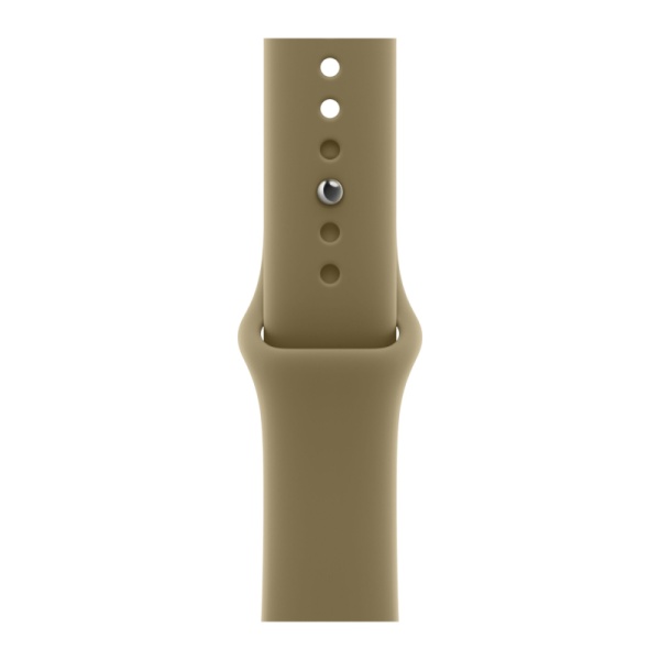 Часы Apple Watch Series 12 (2026), 46 мм, корпус из алюминия цвета «Dark bronze», ремешок Sport Band цвета «Olive», оливковый