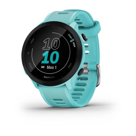 Умные часы Garmin Forerunner 55 42 мм, голубой (Aqua)