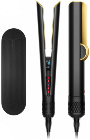 Выпрямитель Dyson Airstrait HT01, оникс/золото (Straightener Onyx Black/Gold) c ковриком