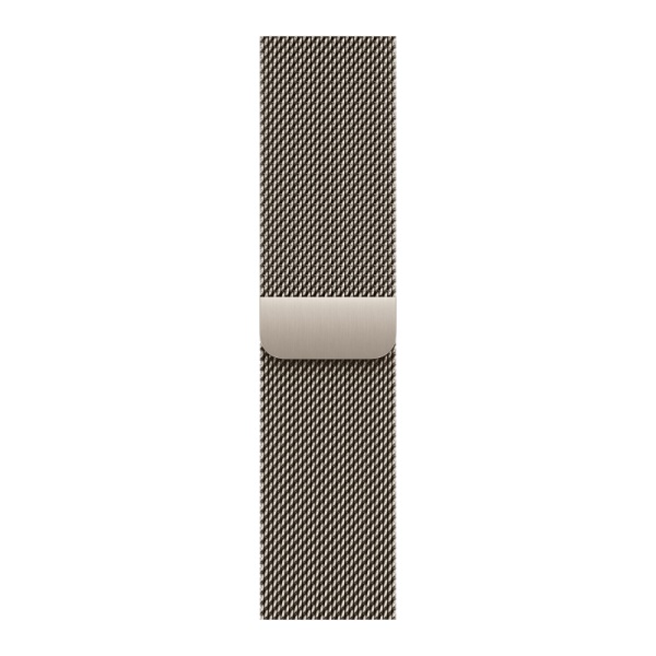 Часы Apple Watch Series 12 (2026), 46 мм, корпус из титана цвета «Natural», ремешок Titanium Milanese Loop цвета «Natural», бежевый