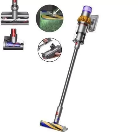 Пылесос Dyson V15 Detect Extra SV47, никель/золото (Nickel/Gold)