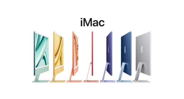 Моноблок Apple iMac 24" Retina 4,5K (M3, 8C CPU, 10C GPU, 8Gb, 512Gb SSD), розовый (MQRU3)