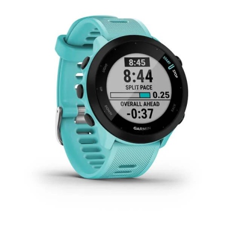 Умные часы Garmin Forerunner 55 42 мм, голубой (Aqua)
