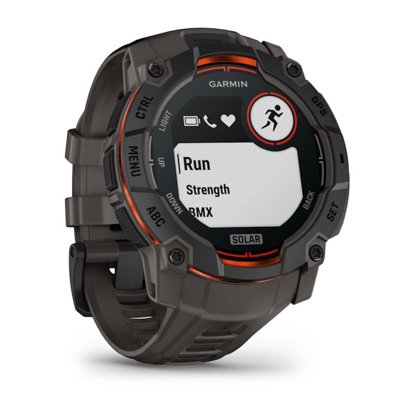 Умные часы Garmin INSTINCT 3 50 мм SOLAR BLACK Charcoal Band